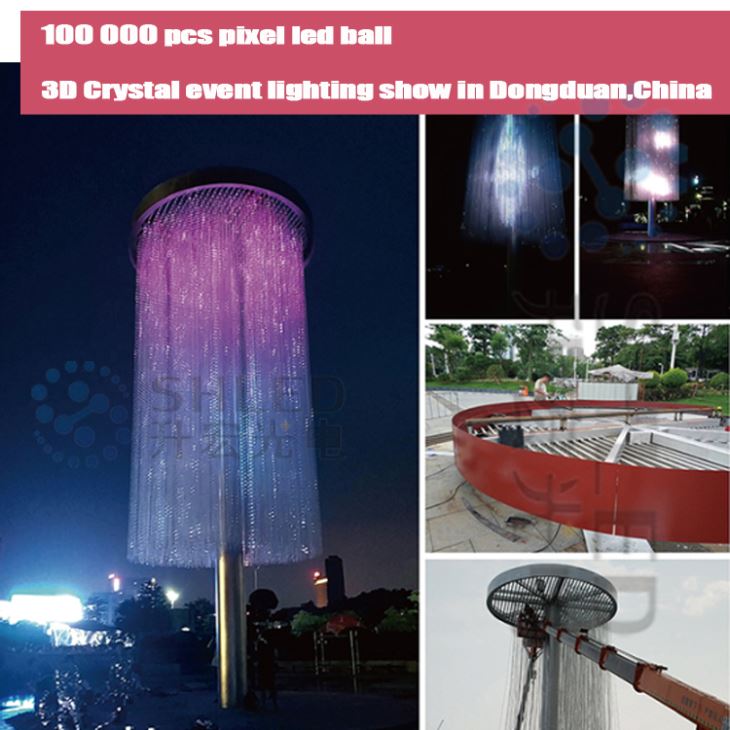 DMX Led õues jõulud 3D RGB pikselpall